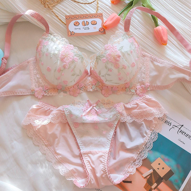2024 lolita floral lace bra underwear female sweet and lovely thin lingerie briefs push up women with steel ring bra underwear
2024 lolita floral lace bra underwear female sweet and lovely thin lingerie briefs push up women with steel ring bra underwear