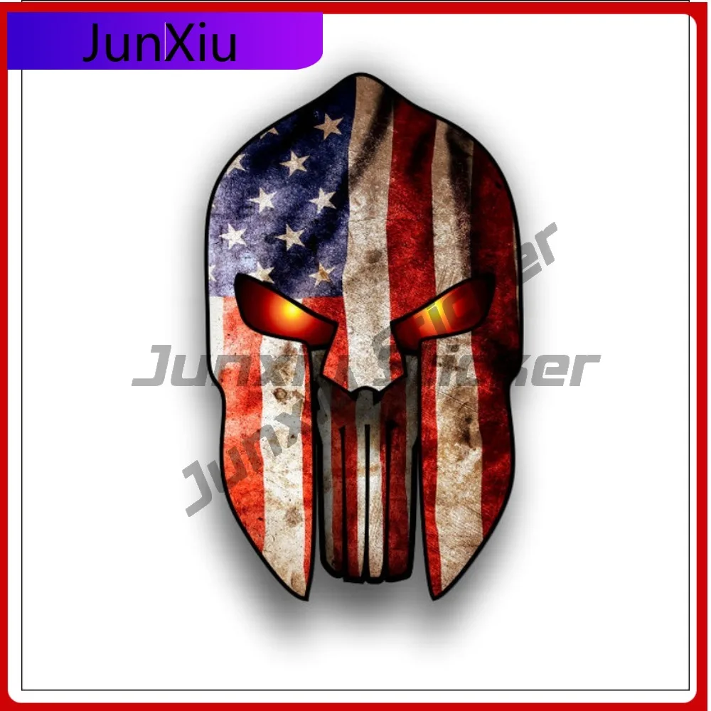 Spartan Helmet Skull With American Flag Sticker Waterproof Camper Windows Windshield Luggage Kayak Motorcycle Suv Bumper Decal
Spartan Helmet Skull With American Flag Sticker Waterproof Camper Windows Windshield Luggage Kayak Motorcycle Suv Bumper Decal