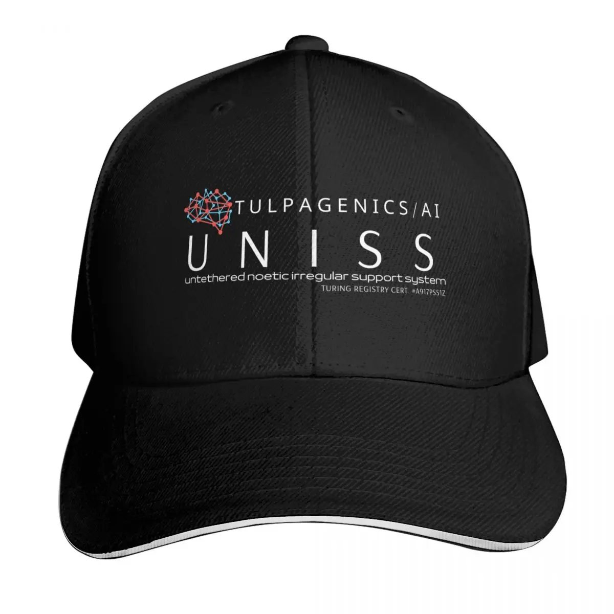 UNISS from Tulpagenics 1.0 - White (William Gibson t-shirt Agency) Baseball Cap Military Cap Man Luxury Woman Men's
UNISS from Tulpagenics 1.0 - White (William Gibson t-shirt Agency) Baseball Cap Military Cap Man Luxury Woman Men's