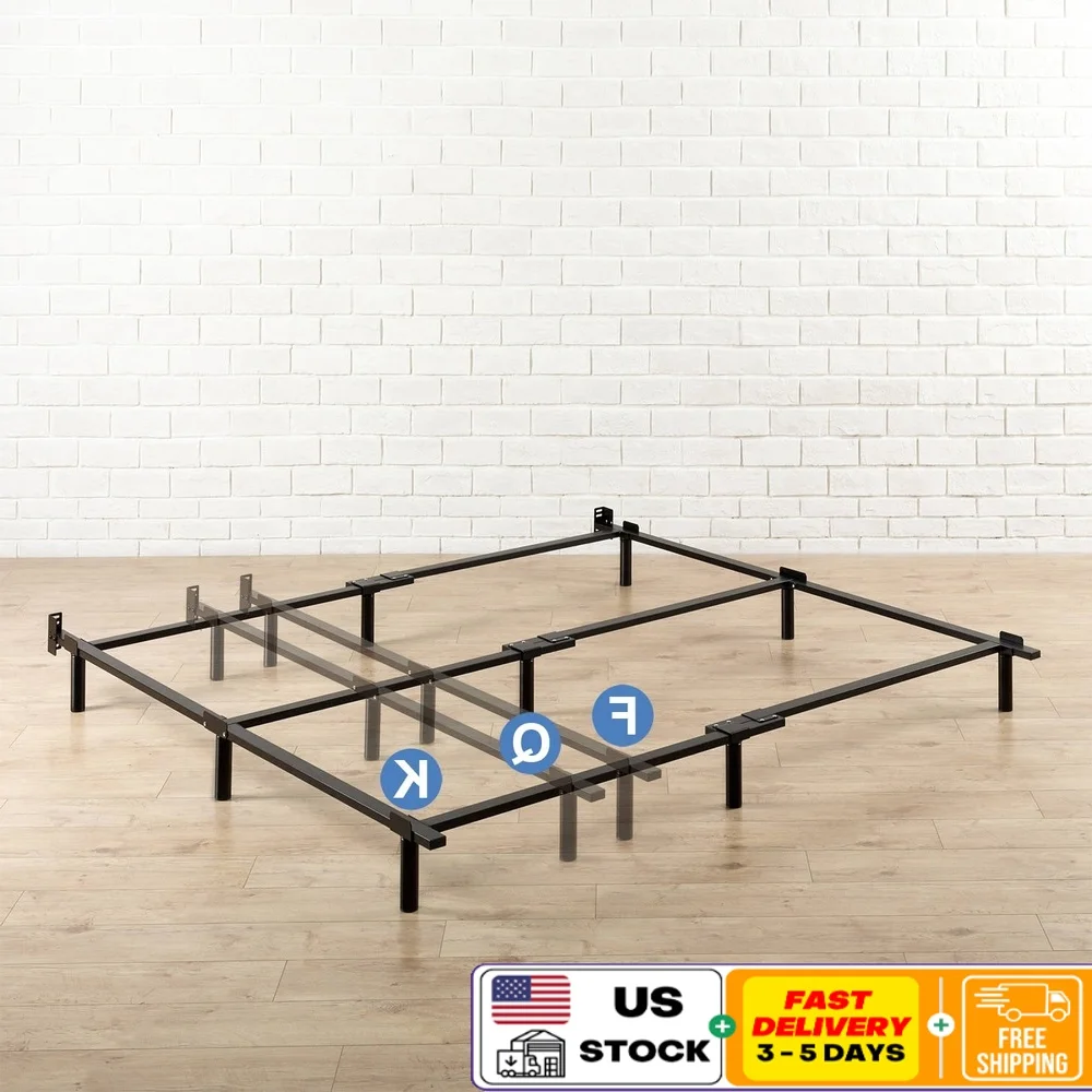 7 Inch Metal Bed Frame Heavy Duty Full Queen King Adjustable Support Recessed Legs Easy Assembly Headboard Compatible
7 Inch Metal Bed Frame Heavy Duty Full Queen King Adjustable Support Recessed Legs Easy Assembly Headboard Compatible