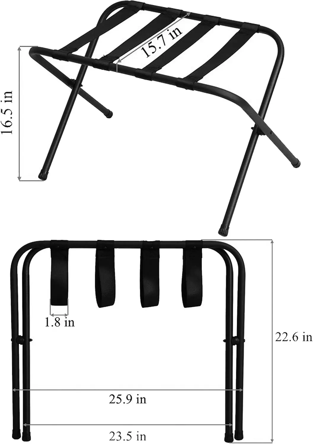 Metal Folding Luggage Rack Black hotel luggage rack hanging packing cube luggage rack
Metal Folding Luggage Rack Black hotel luggage rack hanging packing cube luggage rack