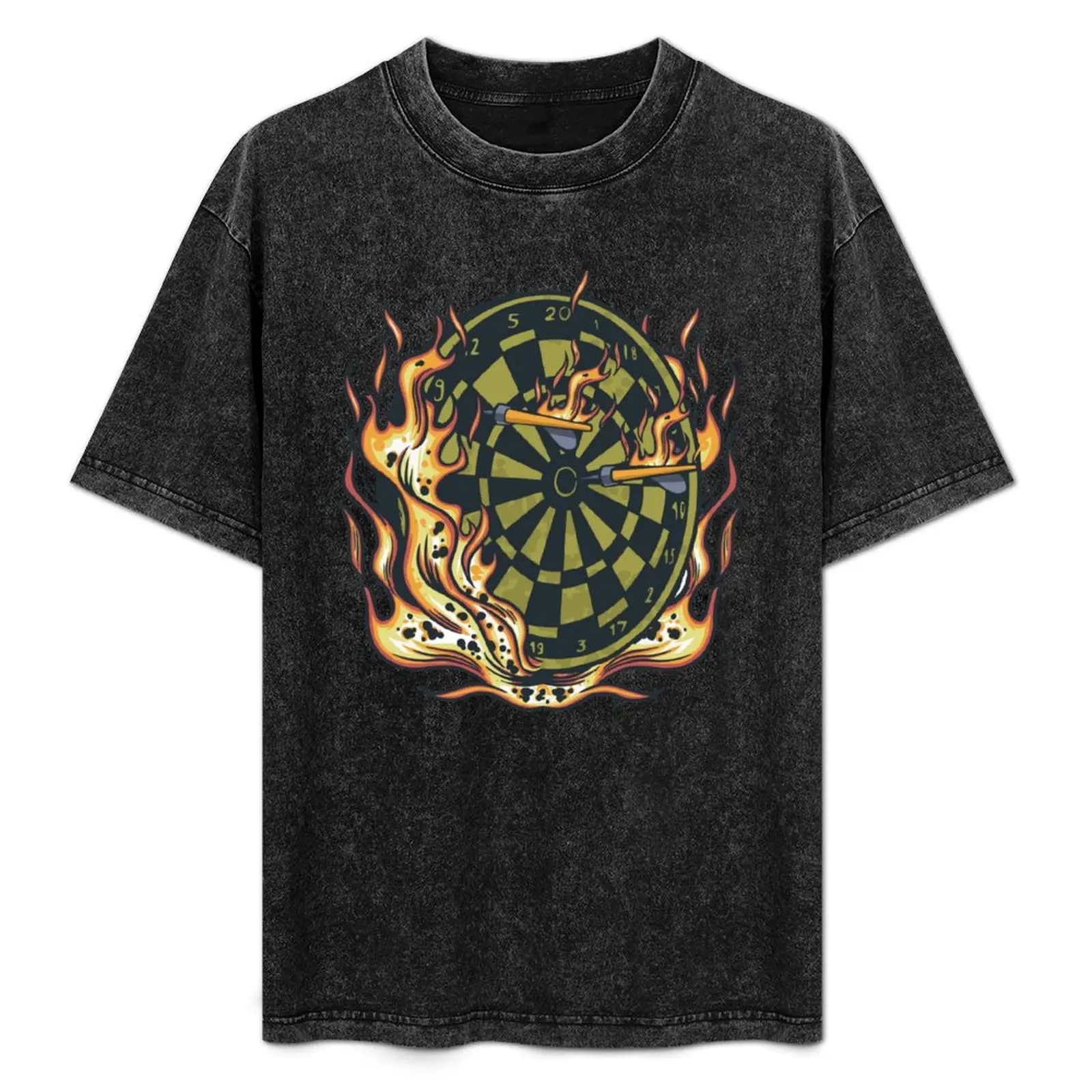 Flaming Darts on Dart Board T-Shirt quick-drying vintage clothes outfits for men
Flaming Darts on Dart Board T-Shirt quick-drying vintage clothes outfits for men