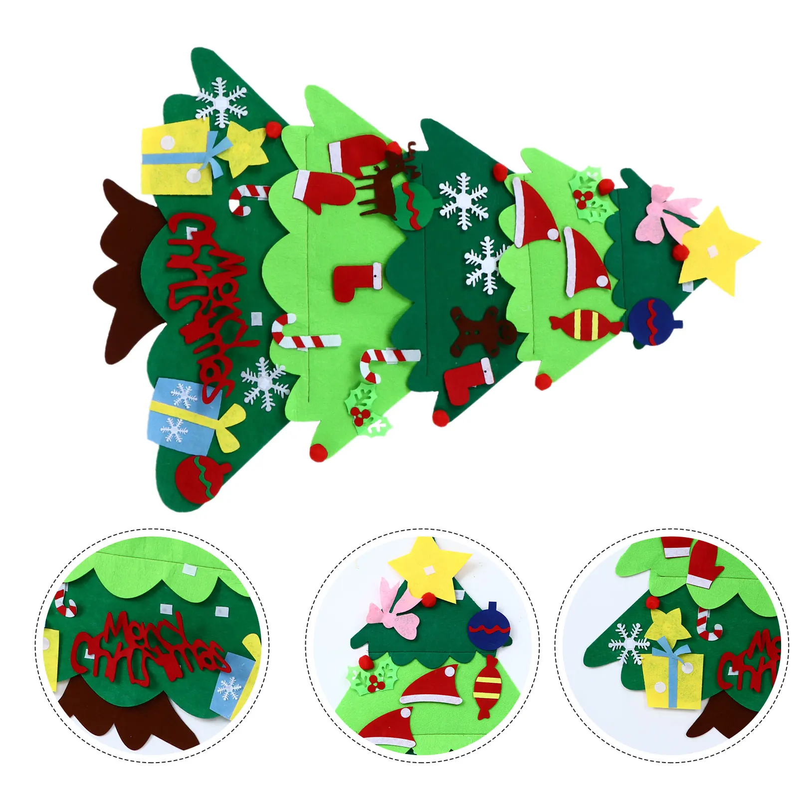 Christmas Tree Kit Safe Use Bright Colors 3D Decoration 3D Adornment Educational nament Christmas Decorative Supply
Christmas Tree Kit Safe Use Bright Colors 3D Decoration 3D Adornment Educational nament Christmas Decorative Supply