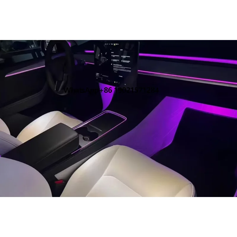 Upgrade 256 Colors Symphony Led Car Interior Ambient Lighting Accessories for Model 3/Y 2021-2022 Atmosphere Light Strip
Upgrade 256 Colors Symphony Led Car Interior Ambient Lighting Accessories for Model 3/Y 2021-2022 Atmosphere Light Strip