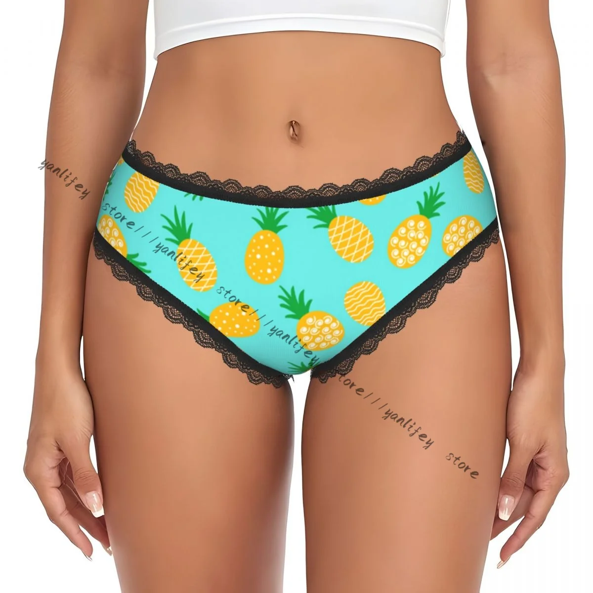 Casual Women Pineapple Pattern Lace Triangle Panties Comfort Intimate Wear
Casual Women Pineapple Pattern Lace Triangle Panties Comfort Intimate Wear