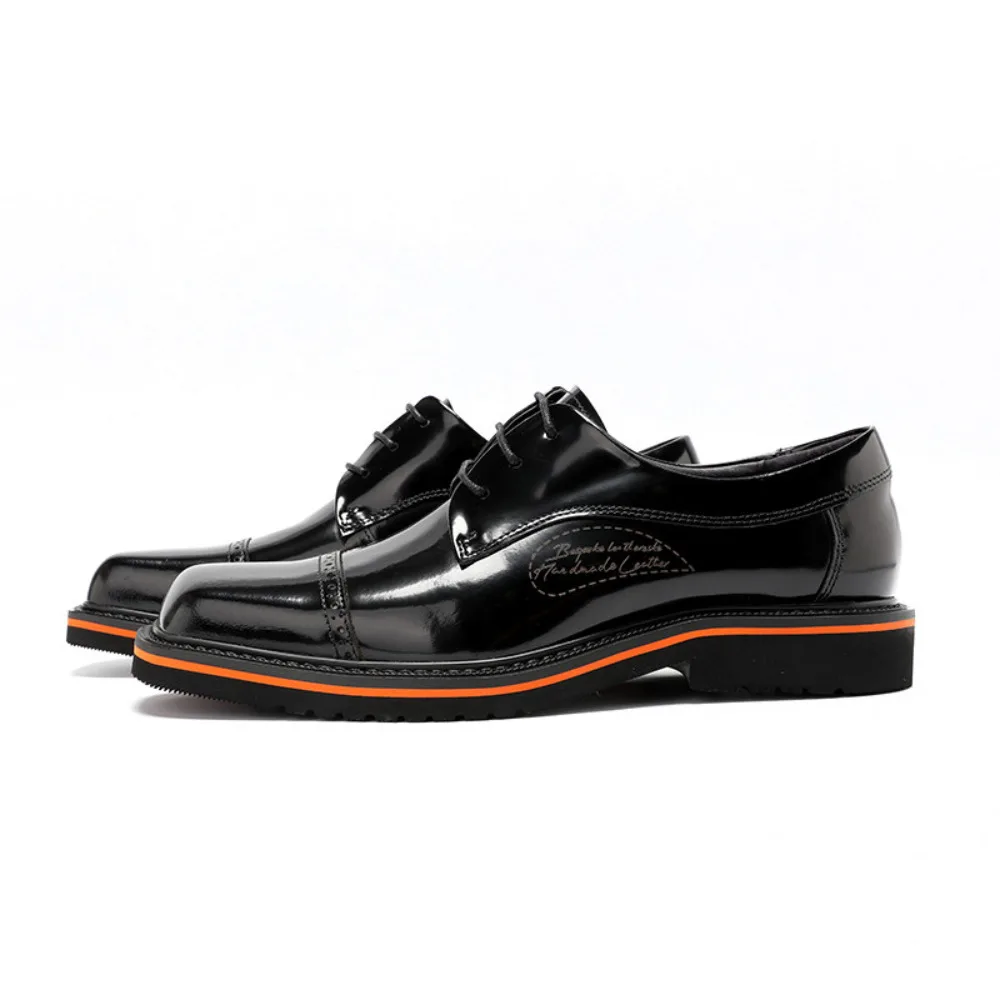 Premium Polished Toe Cap Mens Three Joint Formal Derby Shoes Hand Burnished Brogue Large Size Business Commute Mens Dress Shoes
Premium Polished Toe Cap Mens Three Joint Formal Derby Shoes Hand Burnished Brogue Large Size Business Commute Mens Dress Shoes