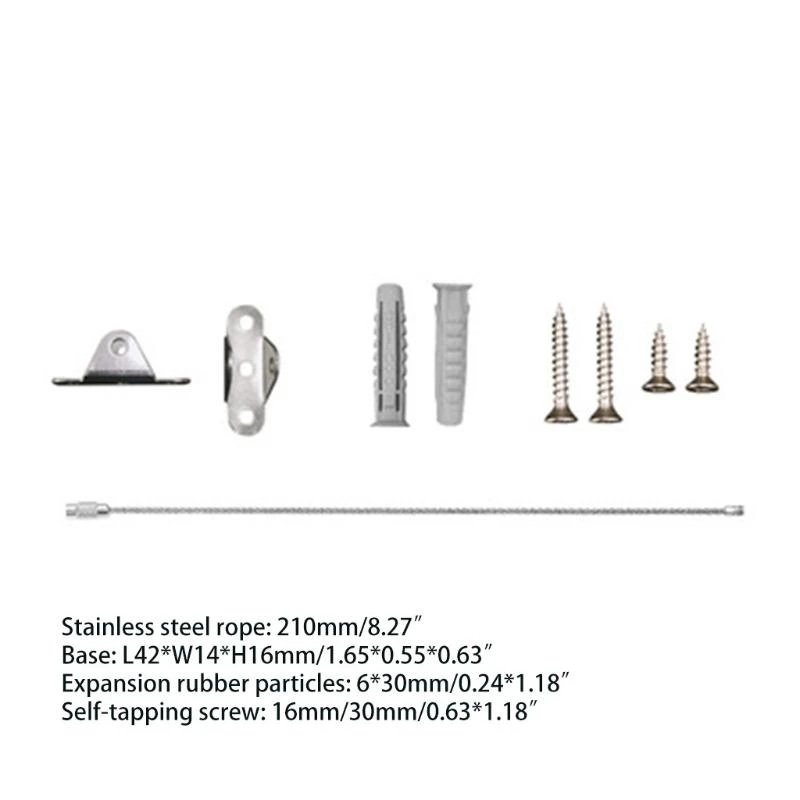 652F Anti-tip Prevention Device Stainless Steel Furniture Wall Anchors Furniture Straps for Fixing Furniture Baby Safety
652F Anti-tip Prevention Device Stainless Steel Furniture Wall Anchors Furniture Straps for Fixing Furniture Baby Safety