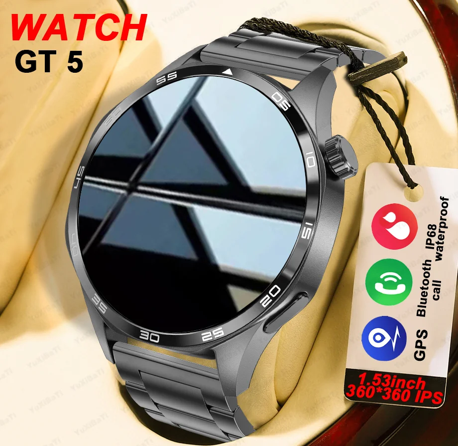 Для HUAWEI WATCH GT5 GPS NFC Смарт-часы Мужчины 360*360 AMOLED Экран Сердечный ритм Bluetooth Вызов IP68 Водонепроницаемые мужские умные часы 2024
Для HUAWEI WATCH GT5 GPS NFC Смарт-часы Мужчины 360*360 AMOLED Экран Сердечный ритм Bluetooth Вызов IP68 Водонепроницаемые мужские умные часы 2024