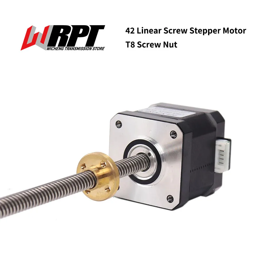 42 Llinear Screw Stepper Motor T Trapezoidal Screw Length 100mm /150mm/300mm Shaft 8mm High Torque 42BYGH33/47/60
42 Llinear Screw Stepper Motor T Trapezoidal Screw Length 100mm /150mm/300mm Shaft 8mm High Torque 42BYGH33/47/60