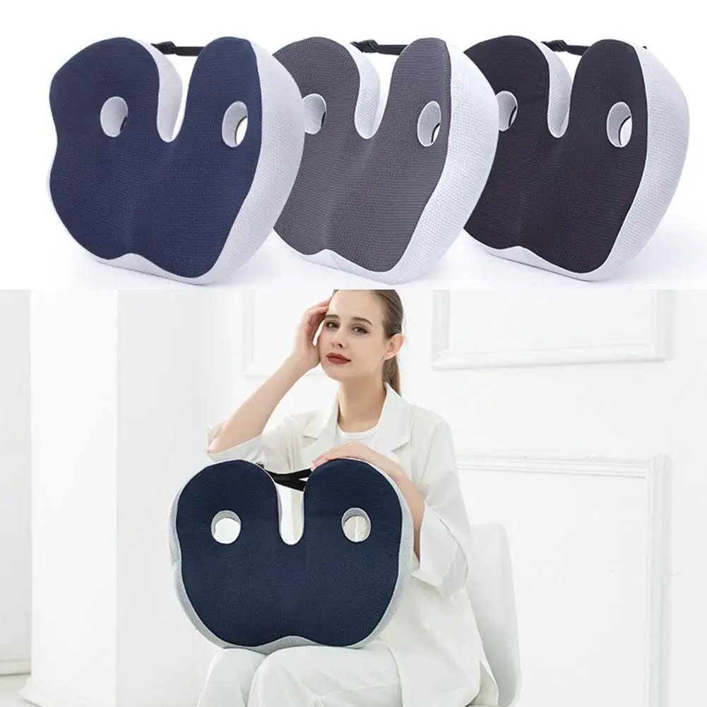 Memory Foam Sit Bone Relief Seat Cushion Washable Ergonomic Pressure Relief Cushion for Long Sitting Office Workers, Car Drivers
Memory Foam Sit Bone Relief Seat Cushion Washable Ergonomic Pressure Relief Cushion for Long Sitting Office Workers, Car Drivers