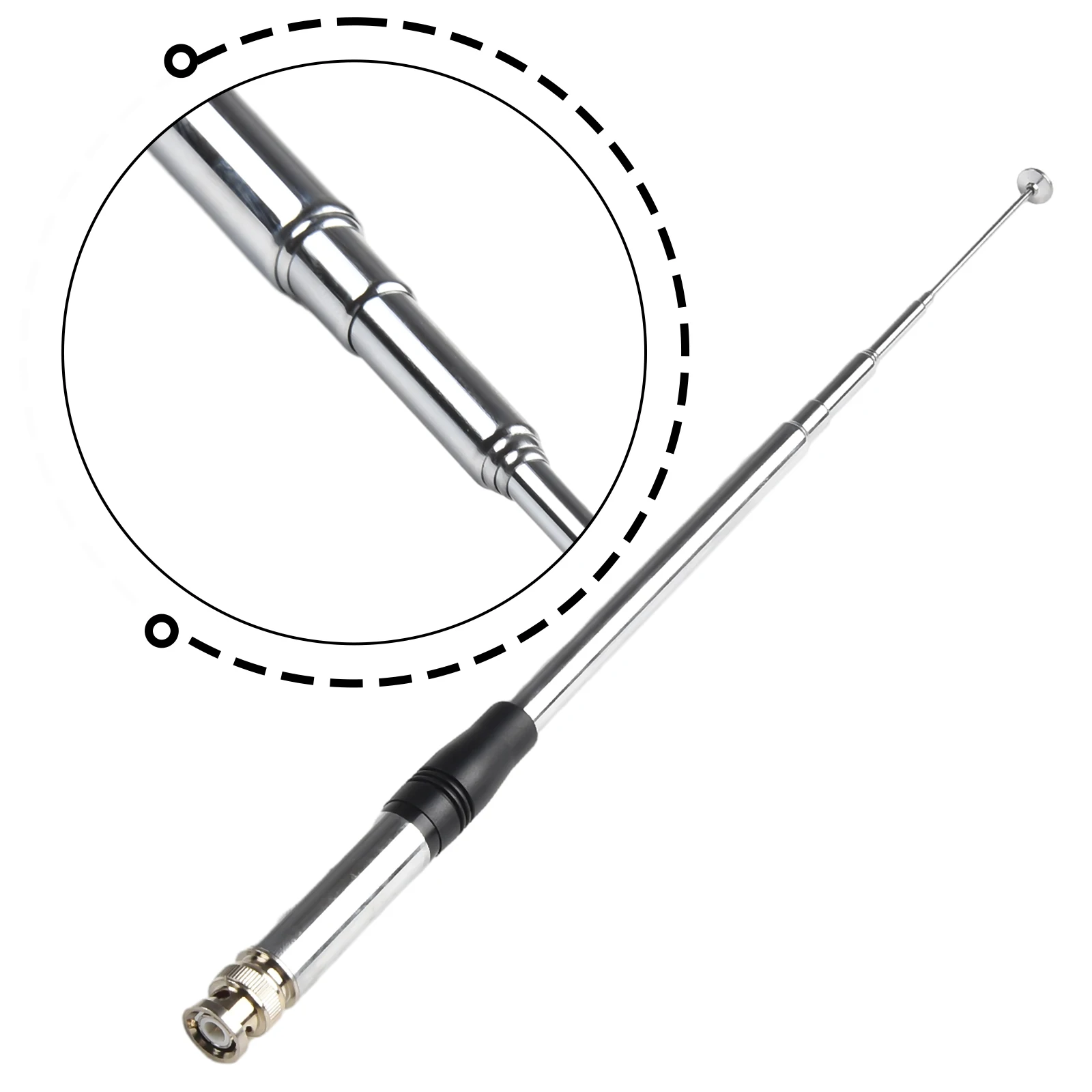 Telescopic Rod Antenna for 27Mhz For CB Handheld Radios Perfect Fit for Cobra HH50WXST and Other BNC Connector Models
Telescopic Rod Antenna for 27Mhz For CB Handheld Radios Perfect Fit for Cobra HH50WXST and Other BNC Connector Models