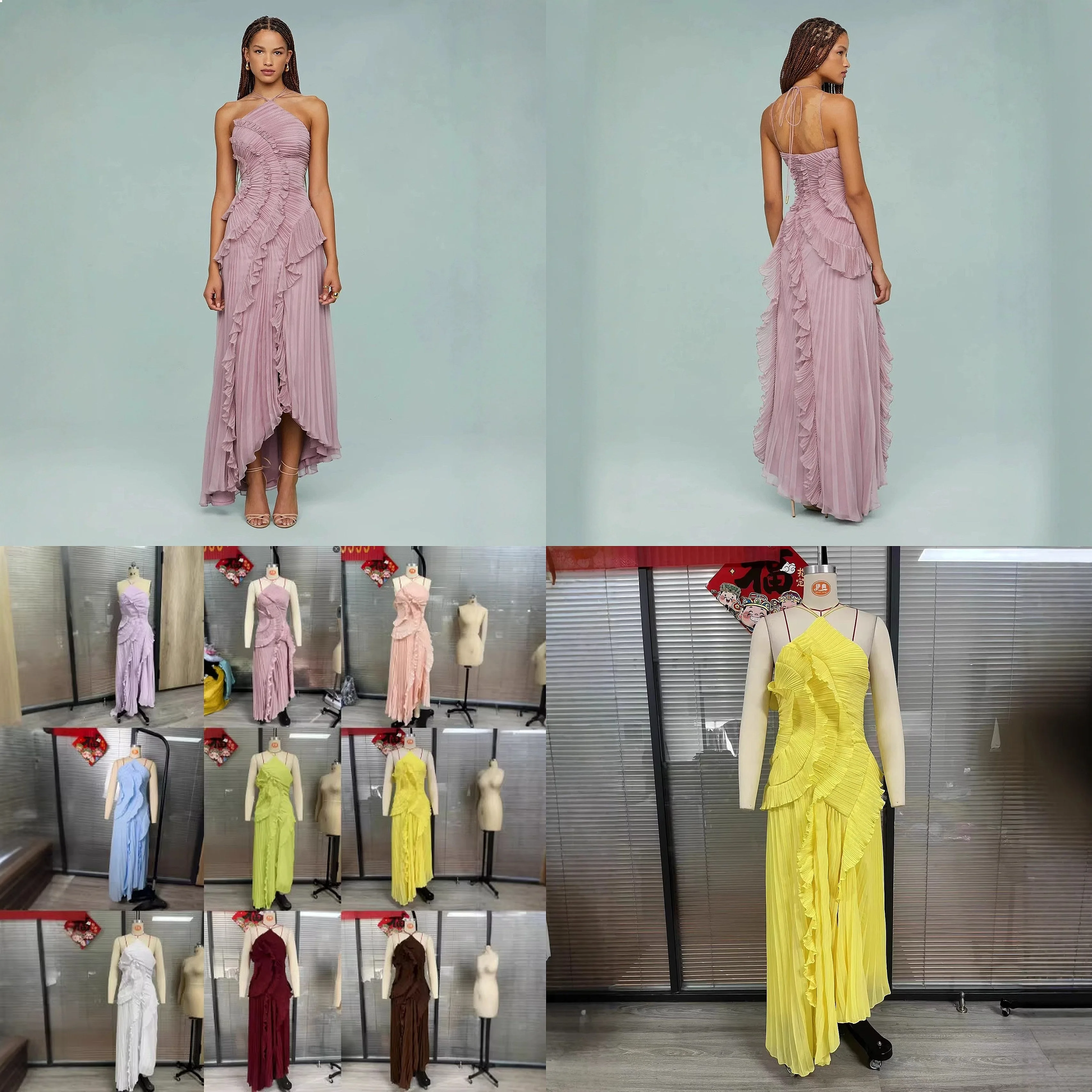 Cross Strap Chiffon Dress Women Ruffle Tiered Maxi Dresses Spring Summer Slimming Jumpsuit Playsuit
Cross Strap Chiffon Dress Women Ruffle Tiered Maxi Dresses Spring Summer Slimming Jumpsuit Playsuit