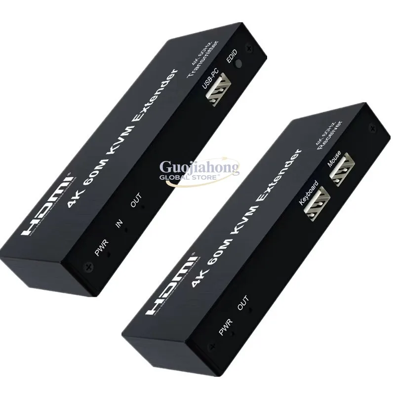 Кабель-удлинитель KVM 60 м для RJ45 с аудио, ИК-портом, поддержкой 4K 60 Гц HD и USB
Кабель-удлинитель KVM 60 м для RJ45 с аудио, ИК-портом, поддержкой 4K 60 Гц HD и USB