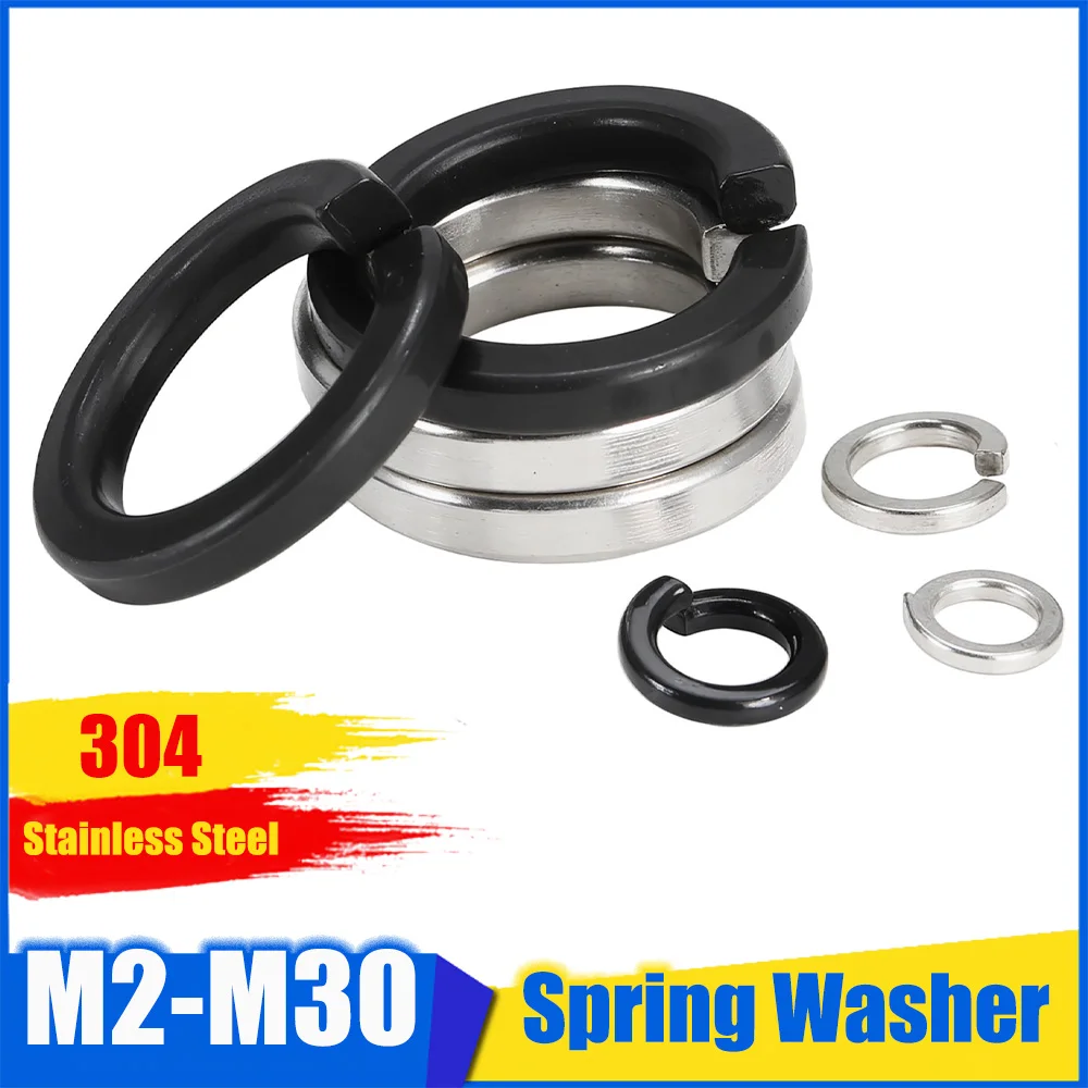 M2 M2.5-M30 304 Stainless Steel Spring Washer Heavy Duty Elastic Split Lock Washer Thickened Spring Gasket Fastener Accessories
M2 M2.5-M30 304 Stainless Steel Spring Washer Heavy Duty Elastic Split Lock Washer Thickened Spring Gasket Fastener Accessories