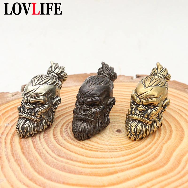 Orcish Warrior Head Sculpture Brass Knife Bead DIY Paracord Accessories Handmade Woven Lanyard Pendant EDC Outdoor Tool Hanging
Orcish Warrior Head Sculpture Brass Knife Bead DIY Paracord Accessories Handmade Woven Lanyard Pendant EDC Outdoor Tool Hanging