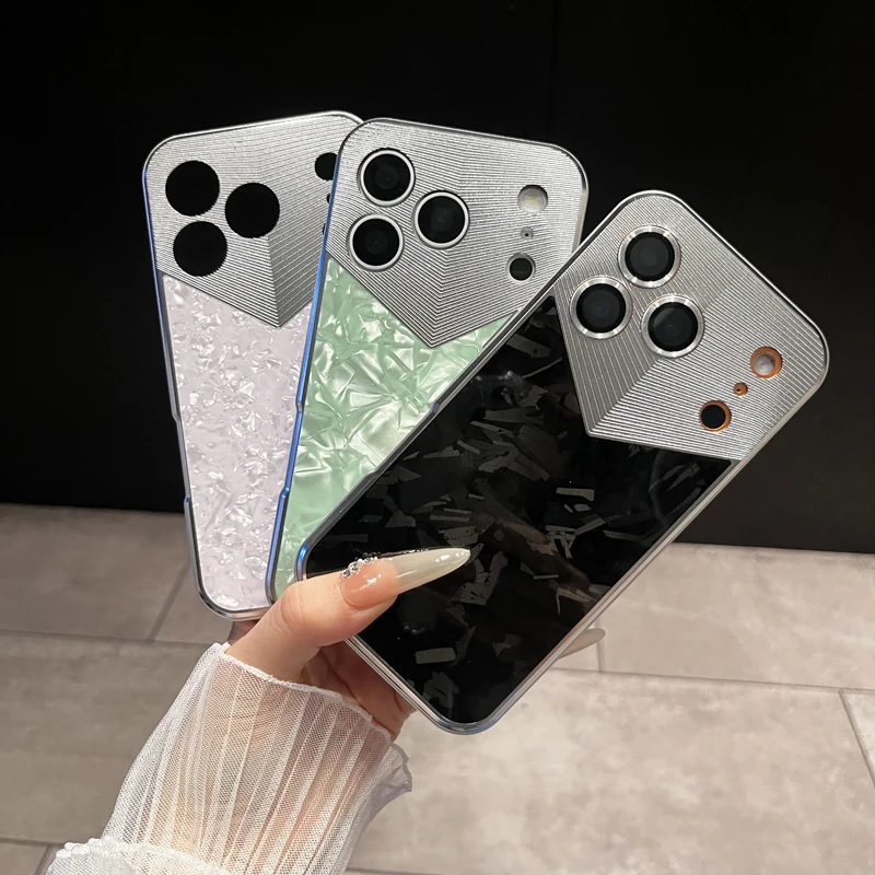 For iPhone 17 Pro 17 Pro Max Case Magsafe Luxury Shell Pattern One-click Removal Aluminum Alloy High-glossy Electroplating Cover
For iPhone 17 Pro 17 Pro Max Case Magsafe Luxury Shell Pattern One-click Removal Aluminum Alloy High-glossy Electroplating Cover
