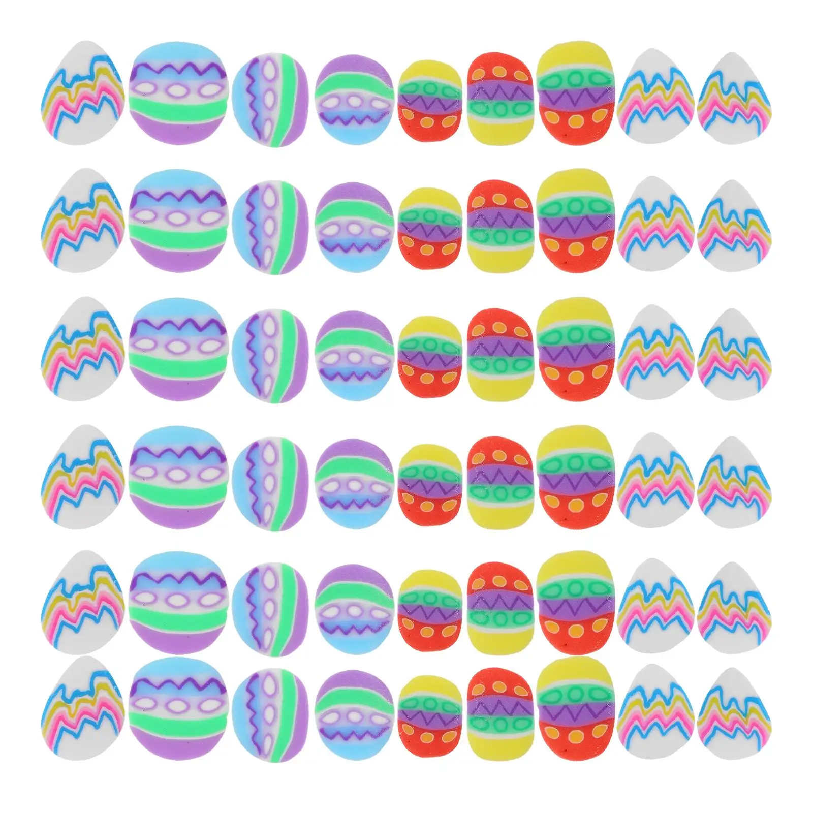 10Packs Easter Egg Polymer Clay Slices H made Beads Hair Clip DIY Accessories Decorative Charms Necklace Bracelet Making Craft
10Packs Easter Egg Polymer Clay Slices H made Beads Hair Clip DIY Accessories Decorative Charms Necklace Bracelet Making Craft