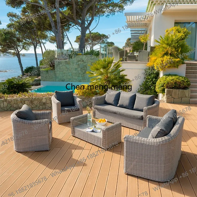 Outdoor rattan sofa courtyard hotel balcony garden model room open-air leisure coffee table outdoor
Outdoor rattan sofa courtyard hotel balcony garden model room open-air leisure coffee table outdoor