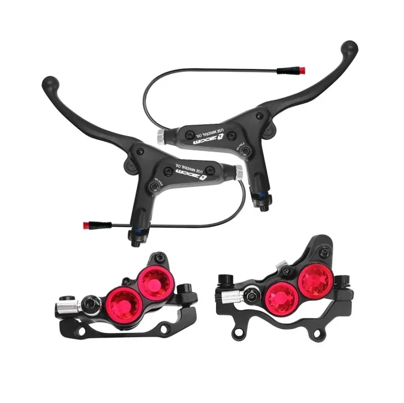 Zoom 4-piston Hydraulic Disc Brake Front Rear Kits for Ebike Electric Bicycle Bafang BBS0102 BBSHD Power Cut Off
Zoom 4-piston Hydraulic Disc Brake Front Rear Kits for Ebike Electric Bicycle Bafang BBS0102 BBSHD Power Cut Off
