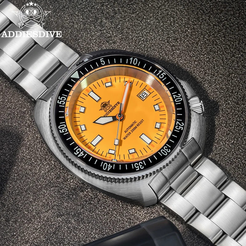 ADDIESDIVE Men's Automation Watch Sapphire Glass 200m Waterproof Super Luminous Wristwatch Luxury Stainless Steel Dive Man Watch
ADDIESDIVE Men's Automation Watch Sapphire Glass 200m Waterproof Super Luminous Wristwatch Luxury Stainless Steel Dive Man Watch