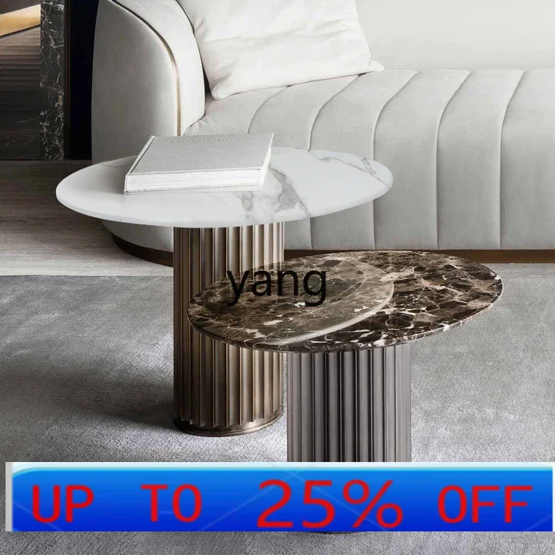 LCX high-end minimalist light luxury marble sofa edge table, modern small round table
LCX high-end minimalist light luxury marble sofa edge table, modern small round table