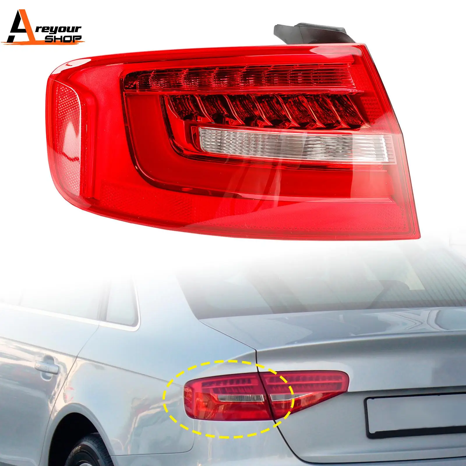 Areyourshop Left Outer Rear Tail Light Lamp 8K5945095AC For Audi A4 B8.5PA 2013 2014 2015 2016
Areyourshop Left Outer Rear Tail Light Lamp 8K5945095AC For Audi A4 B8.5PA 2013 2014 2015 2016