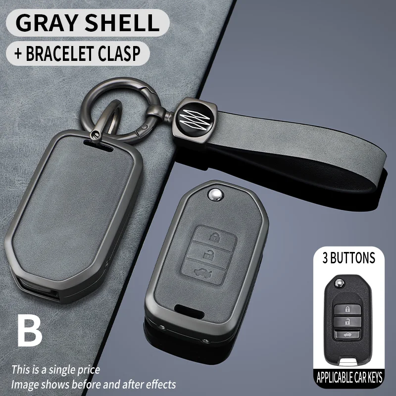 Zinc Alloy Car Key Case Cover Shell Holder Protector Styling Accessories For Honda XRV CRV Civic Accord City Jazz Marina Wisdom
Zinc Alloy Car Key Case Cover Shell Holder Protector Styling Accessories For Honda XRV CRV Civic Accord City Jazz Marina Wisdom