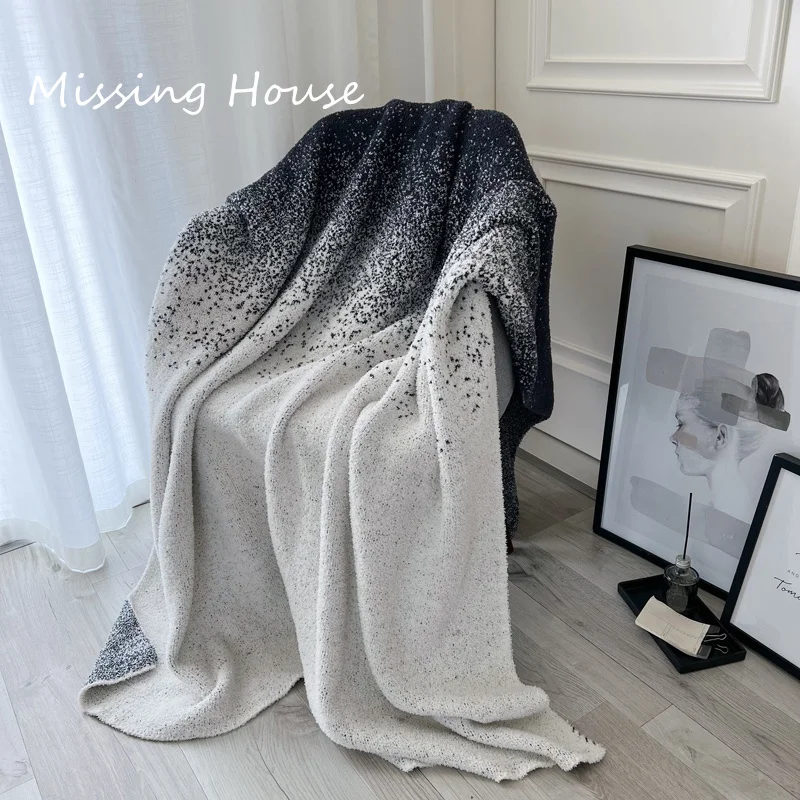 Luxury Black White Starry Sky Gradient Soft Plush Blanket Cover Warm Knit office Nap Sofa Thicken Bedspread
Luxury Black White Starry Sky Gradient Soft Plush Blanket Cover Warm Knit office Nap Sofa Thicken Bedspread
