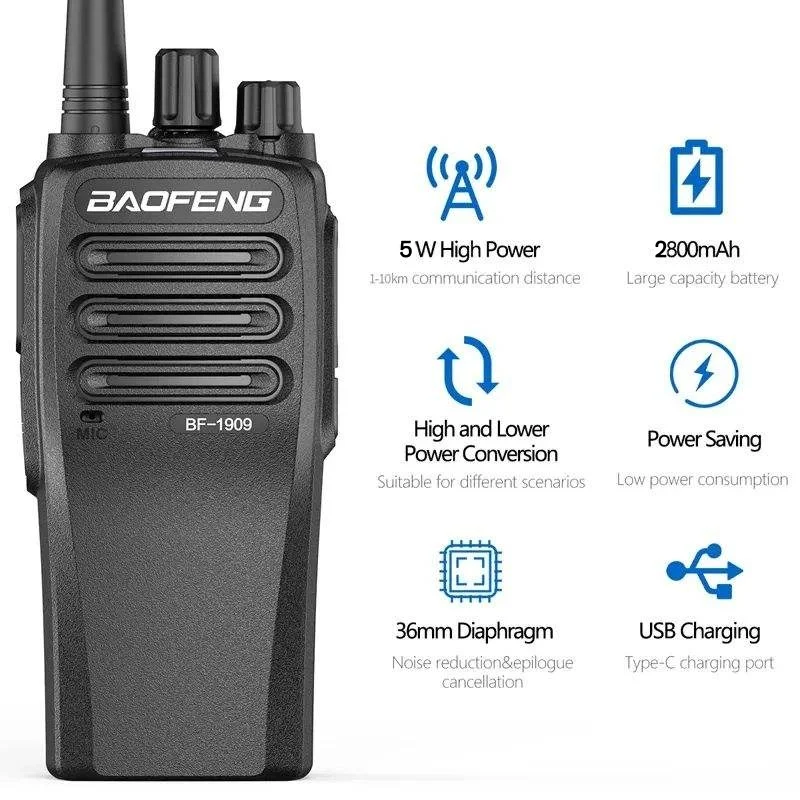 Baofeng AD-1909D IP67 Цифровая/аналоговая рация DMR с 5 Вт UHF 400-470 МГц 199-канальная FM двусторонняя для радио для занятий спортом
Baofeng AD-1909D IP67 Цифровая/аналоговая рация DMR с 5 Вт UHF 400-470 МГц 199-канальная FM двусторонняя для радио для занятий спортом