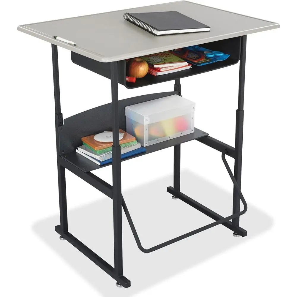 Adjustable Height Desk, 36 Wide x 24 Deep, Stand-Up Desk Converter with Book Box and Swinging Footrest
Adjustable Height Desk, 36 Wide x 24 Deep, Stand-Up Desk Converter with Book Box and Swinging Footrest