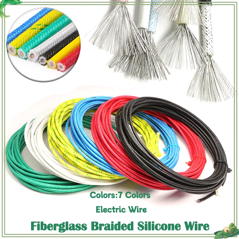 Fiberglass Braided High Temperature 2/5/10M Wire Silicone Rubber Insulation Warm Floor Heat Element Tinned Copper Electric Cable
Fiberglass Braided High Temperature 2/5/10M Wire Silicone Rubber Insulation Warm Floor Heat Element Tinned Copper Electric Cable