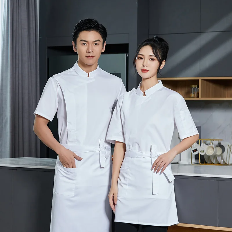 Catering Chef Workwear Men Summer Short Sleeve Breathable Hotel Restaurant Kitchen Western Food Canteen Plus Size Clothes Printi
Catering Chef Workwear Men Summer Short Sleeve Breathable Hotel Restaurant Kitchen Western Food Canteen Plus Size Clothes Printi