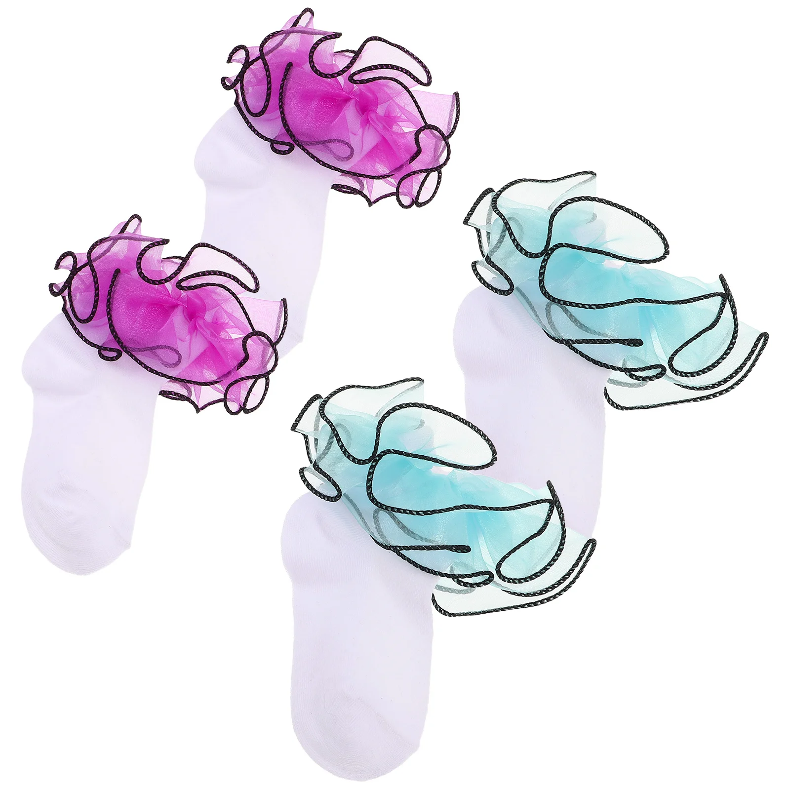 2Pairs Toddler Girls Lace Socks Ruffle Trim Cotton Princess Socks Breathable Comfortable 4-6 Year Old Dress Up
2Pairs Toddler Girls Lace Socks Ruffle Trim Cotton Princess Socks Breathable Comfortable 4-6 Year Old Dress Up