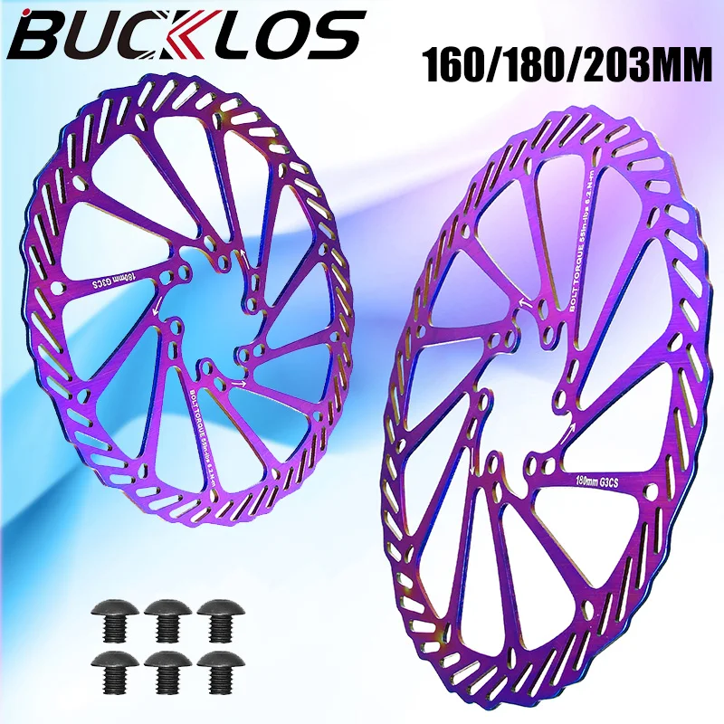 BUCKLOS G3CS Bike Rotor 160MM 180MM 203MM Bicycle Disc Brake Rotor Multicolor Bicycle Hydraulic Brake Disc Road MTB Rotors
BUCKLOS G3CS Bike Rotor 160MM 180MM 203MM Bicycle Disc Brake Rotor Multicolor Bicycle Hydraulic Brake Disc Road MTB Rotors