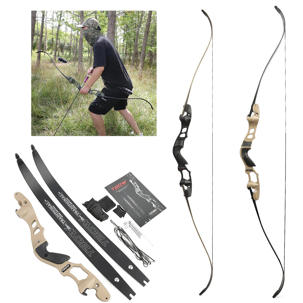Archery 25-65lbs ILF Recurve Bow 62inch Hunting Bow Takedown 19inch Bow Riser Bowstring Stabilizer Hunting Shooting Accessories
Archery 25-65lbs ILF Recurve Bow 62inch Hunting Bow Takedown 19inch Bow Riser Bowstring Stabilizer Hunting Shooting Accessories