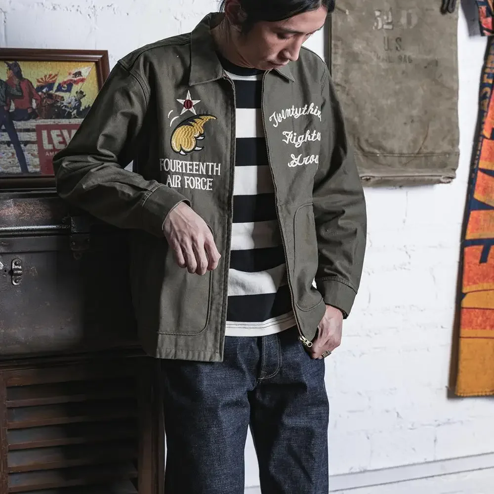 Non Stock Flying Tigers Embroidery Souvenir Jacket Vintage Fashion Full Zip Tops
Non Stock Flying Tigers Embroidery Souvenir Jacket Vintage Fashion Full Zip Tops