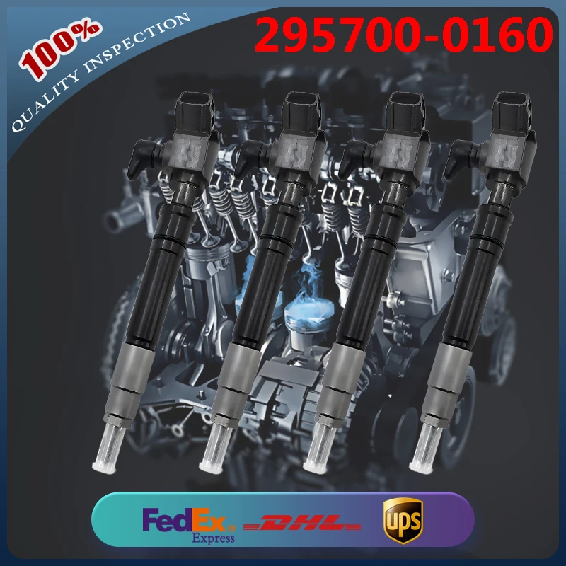4PCS Fuel Injector 23670-0E010 295700-0160 23670-0E020 295700-0550 for Toyota Hilux Revo Truck SUV Fortuner Land Cruiser 1GD-FTV
4PCS Fuel Injector 23670-0E010 295700-0160 23670-0E020 295700-0550 for Toyota Hilux Revo Truck SUV Fortuner Land Cruiser 1GD-FTV