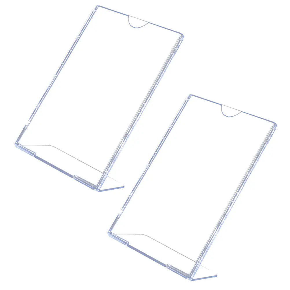 2Pcs L Shape Display Stand Acrylic Slanted Sign Holder for Price Tag Menu Desktop Use Transparent Label Stand for Shop
2Pcs L Shape Display Stand Acrylic Slanted Sign Holder for Price Tag Menu Desktop Use Transparent Label Stand for Shop