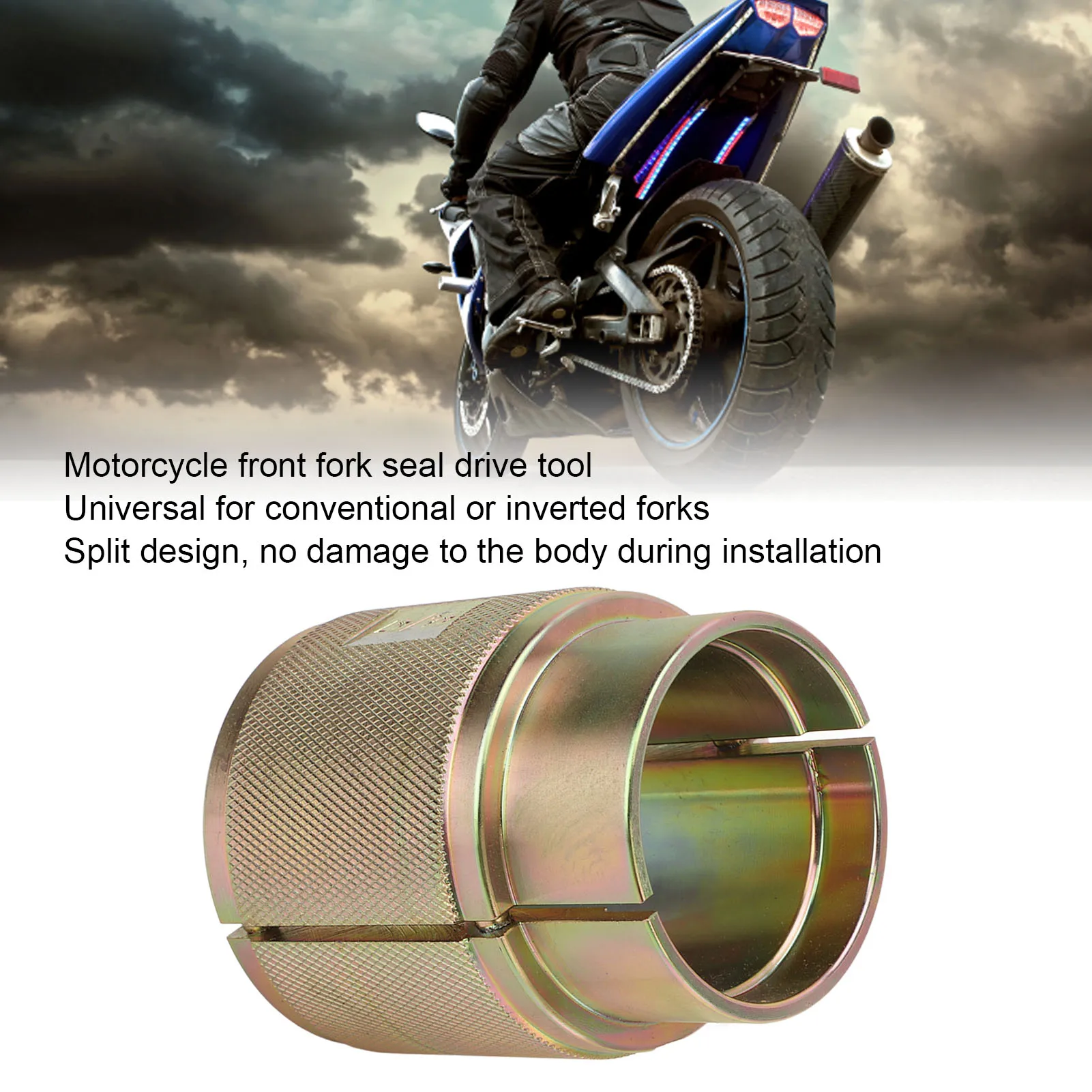 Motorcycle Fork Seal Driver Tool Split Design Carbon Steel for Traditional Inverted Front Forks
Motorcycle Fork Seal Driver Tool Split Design Carbon Steel for Traditional Inverted Front Forks