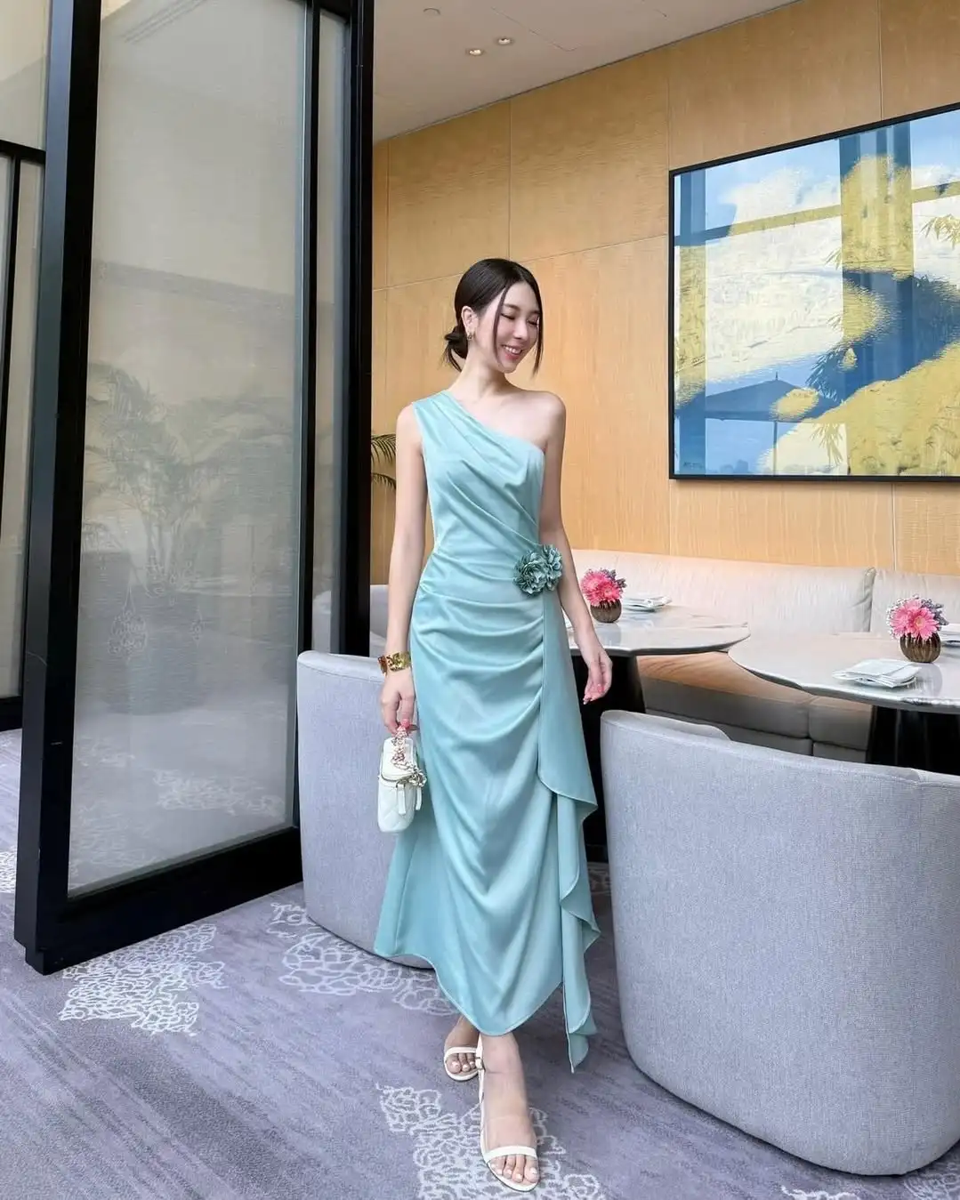 Customized Temperament Satin Straight One Shoulder Flowers Evening Dresses Sleeveless Bespoke Occasion Gowns High Quality
Customized Temperament Satin Straight One Shoulder Flowers Evening Dresses Sleeveless Bespoke Occasion Gowns High Quality