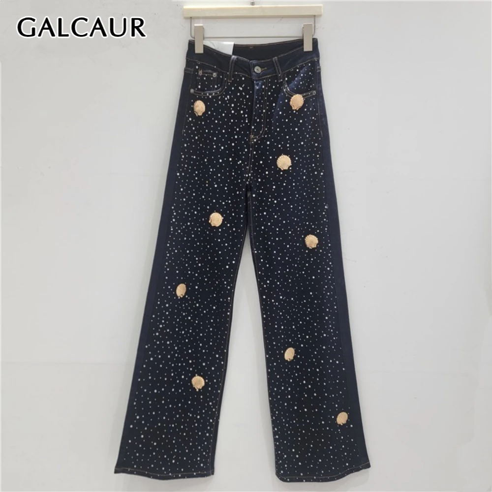 Брюки женские GALCAUR синие, с 3D-принтом в виде ракушек, шикарные, с высокой талией, свободного кроя, для повседневной носки, широкие штанины, осенняя мода, новинка
Брюки женские GALCAUR синие, с 3D-принтом в виде ракушек, шикарные, с высокой талией, свободного кроя, для повседневной носки, широкие штанины, осенняя мода, новинка