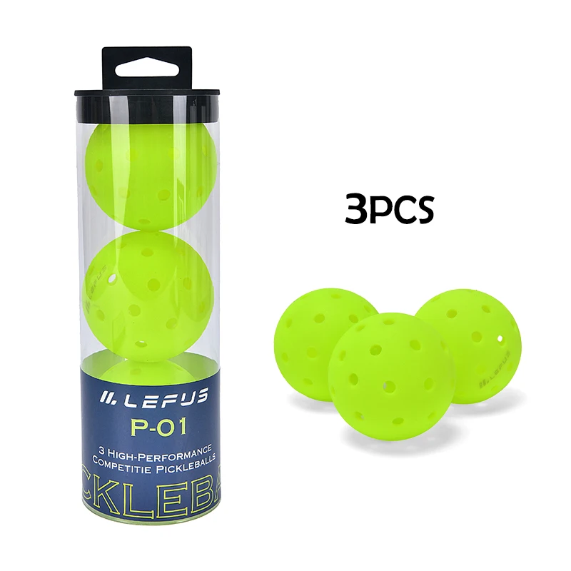Pickleballs 40 Holes High Visibility Green 3Pcs Pickleball Ball Durable Crack Resistant Rotationally Molded Ball For Competition
Pickleballs 40 Holes High Visibility Green 3Pcs Pickleball Ball Durable Crack Resistant Rotationally Molded Ball For Competition