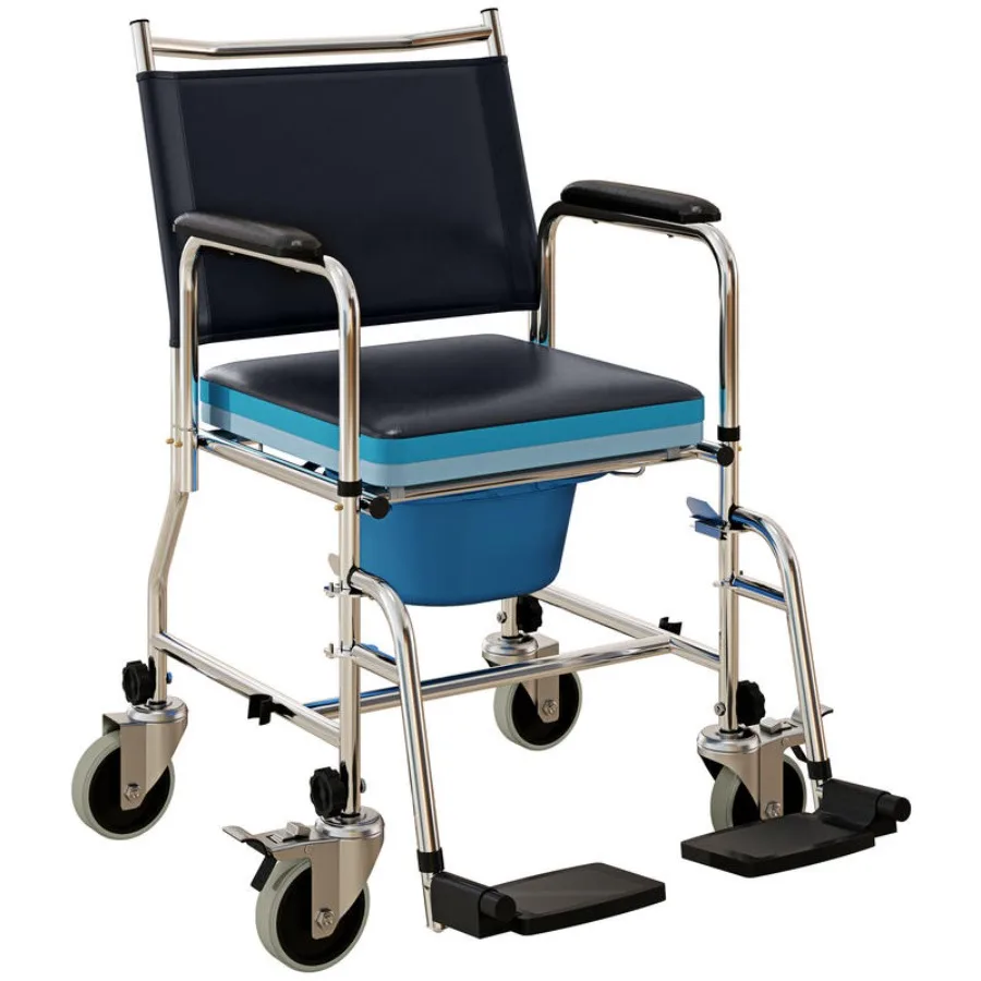 3-In-1 Commode Wheelchair - Black
3-In-1 Commode Wheelchair - Black