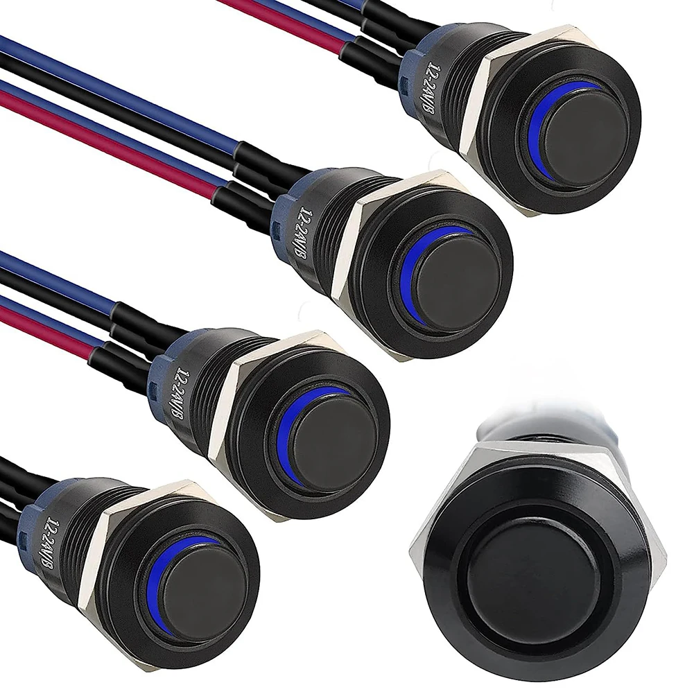 5pcs Latching Push Button Switches With Soldered Cable Aluminium Alloy Design 12mm Mounting Hole Equipment Accessories
5pcs Latching Push Button Switches With Soldered Cable Aluminium Alloy Design 12mm Mounting Hole Equipment Accessories