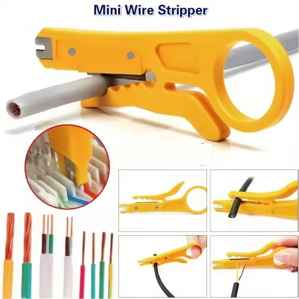 Wire Stripper Knife Crimper Pliers Crimping Tool Cable Stripping Wire Cutter Multi Tools Cut Line Multifunctional Hand Tools