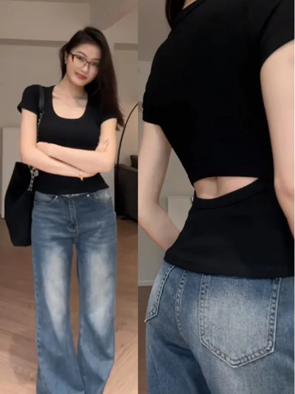 plus Size Women's ort Sve T-irt oulder Design Spicy Girl Bal Waist Cinching Spring Summer Faion Top
plus Size Women's ort Sve T-irt oulder Design Spicy Girl Bal Waist Cinching Spring Summer Faion Top