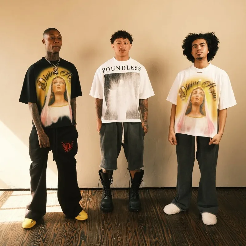 Summer Casual Fashion Harajuku Letter Anime Printed Streetwear Men Y2k American Hip-hop Retro Punk Oversized T-shirt Women
Summer Casual Fashion Harajuku Letter Anime Printed Streetwear Men Y2k American Hip-hop Retro Punk Oversized T-shirt Women