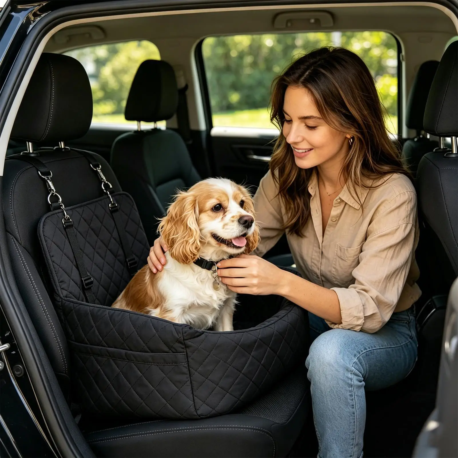Dog Car Seat Scratch-proof Non-slip Animals Carrier Small Dog Vehicle Seat Detachable For Truck Sedan Pickup RV Family Road Trip
Dog Car Seat Scratch-proof Non-slip Animals Carrier Small Dog Vehicle Seat Detachable For Truck Sedan Pickup RV Family Road Trip