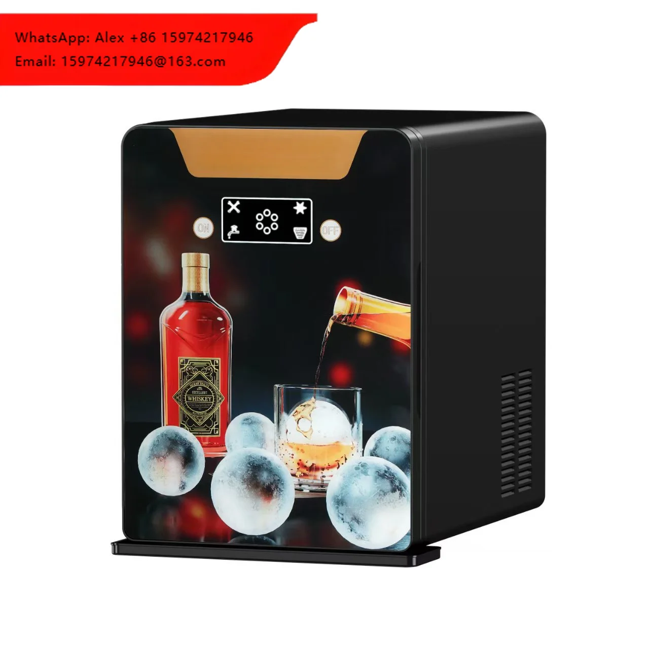 High Quality New Kitchen Sphere Compressor Ice Making Machine 8-10kgs/24H Whiskey Ice Cube Maker For Household Hotel Outdoor Use
High Quality New Kitchen Sphere Compressor Ice Making Machine 8-10kgs/24H Whiskey Ice Cube Maker For Household Hotel Outdoor Use