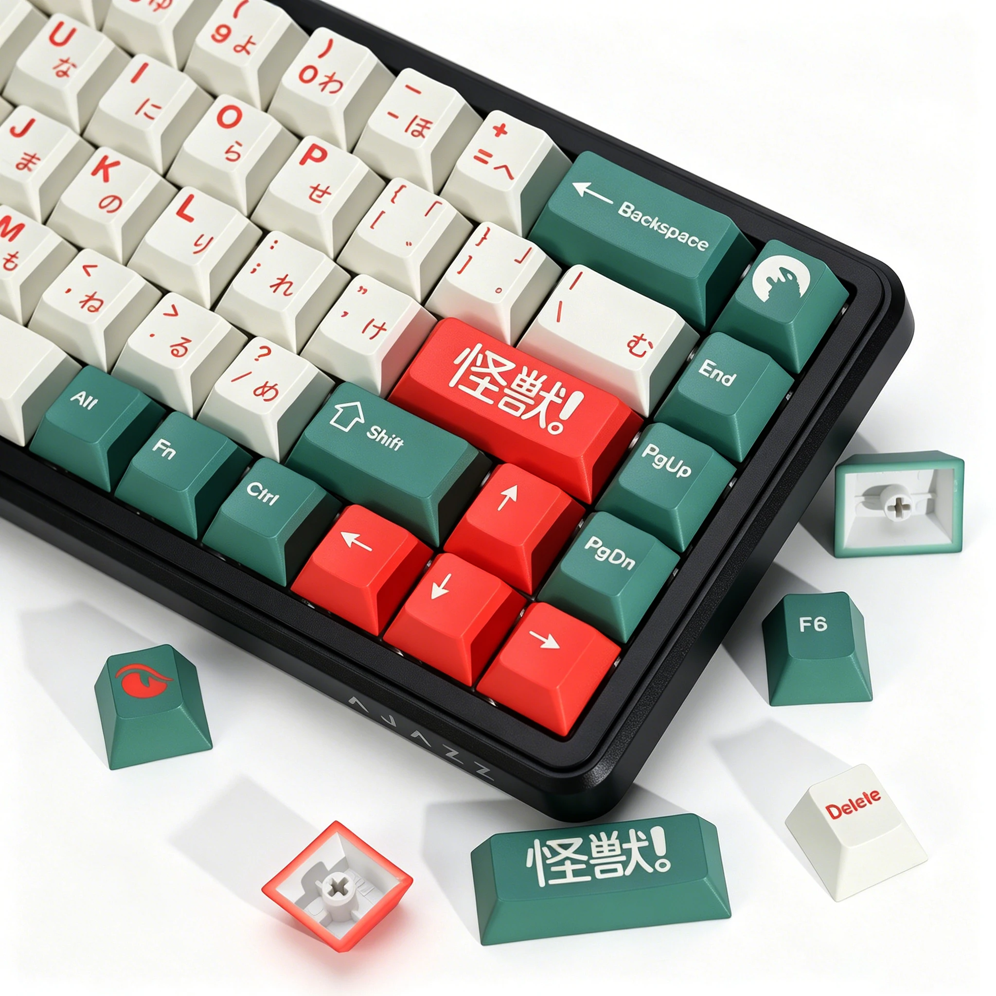KBDiy Japanese Keycaps GMK Kaiju PBT 143 Key Retro PBT Cherry Profile Alice ISO Keycap For 60 Gaming Mechanical Keyboard Key Cap
KBDiy Japanese Keycaps GMK Kaiju PBT 143 Key Retro PBT Cherry Profile Alice ISO Keycap For 60 Gaming Mechanical Keyboard Key Cap